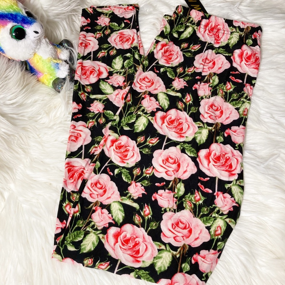 Pink Rose Leggings